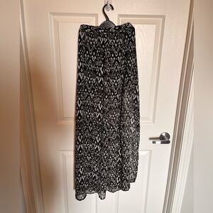 Mini Skirt with Sheer Tribal Skirt